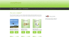 Desktop Screenshot of amazingdiyprojects.com